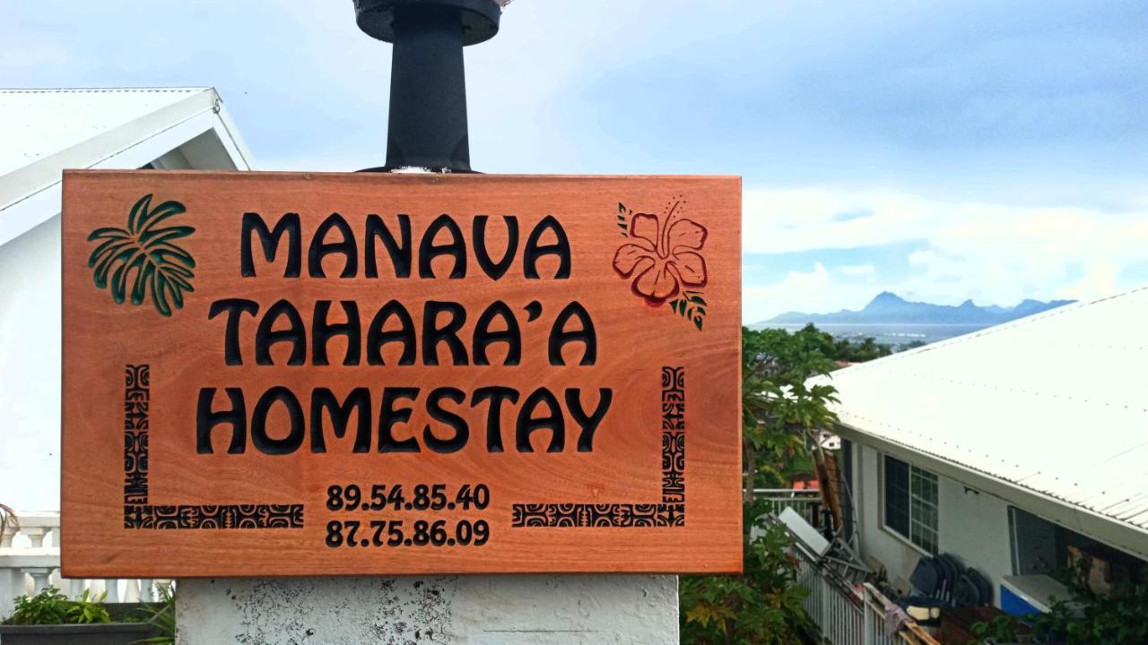 Manava Tahara'A Home Stay Mahina Exteriör bild